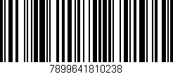 Código de barras (EAN, GTIN, SKU, ISBN): '7899641810238'