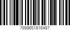 Código de barras (EAN, GTIN, SKU, ISBN): '7899651816497'