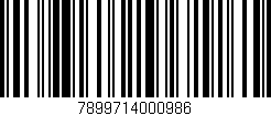 Código de barras (EAN, GTIN, SKU, ISBN): '7899714000986'
