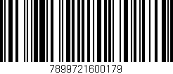 Código de barras (EAN, GTIN, SKU, ISBN): '7899721600179'