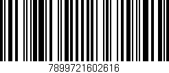 Código de barras (EAN, GTIN, SKU, ISBN): '7899721602616'