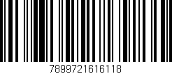 Código de barras (EAN, GTIN, SKU, ISBN): '7899721616118'