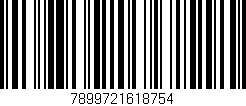 Código de barras (EAN, GTIN, SKU, ISBN): '7899721618754'