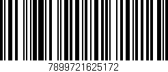 Código de barras (EAN, GTIN, SKU, ISBN): '7899721625172'