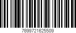 Código de barras (EAN, GTIN, SKU, ISBN): '7899721625509'