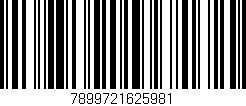Código de barras (EAN, GTIN, SKU, ISBN): '7899721625981'