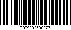 Código de barras (EAN, GTIN, SKU, ISBN): '7899892500377'