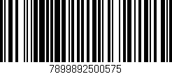 Código de barras (EAN, GTIN, SKU, ISBN): '7899892500575'