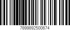Código de barras (EAN, GTIN, SKU, ISBN): '7899892500674'