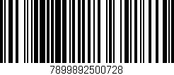 Código de barras (EAN, GTIN, SKU, ISBN): '7899892500728'