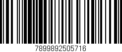 Código de barras (EAN, GTIN, SKU, ISBN): '7899892505716'