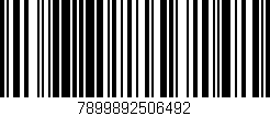Código de barras (EAN, GTIN, SKU, ISBN): '7899892506492'