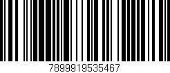 Código de barras (EAN, GTIN, SKU, ISBN): '7899919535467'