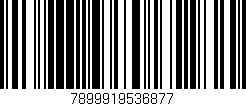 Código de barras (EAN, GTIN, SKU, ISBN): '7899919536877'