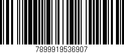 Código de barras (EAN, GTIN, SKU, ISBN): '7899919536907'