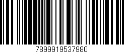 Código de barras (EAN, GTIN, SKU, ISBN): '7899919537980'