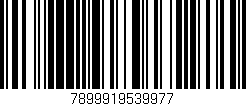 Código de barras (EAN, GTIN, SKU, ISBN): '7899919539977'