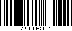 Código de barras (EAN, GTIN, SKU, ISBN): '7899919540201'