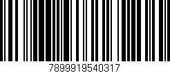 Código de barras (EAN, GTIN, SKU, ISBN): '7899919540317'