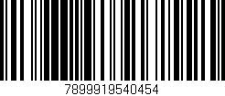 Código de barras (EAN, GTIN, SKU, ISBN): '7899919540454'
