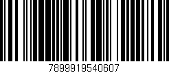 Código de barras (EAN, GTIN, SKU, ISBN): '7899919540607'
