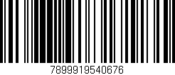 Código de barras (EAN, GTIN, SKU, ISBN): '7899919540676'