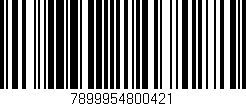 Código de barras (EAN, GTIN, SKU, ISBN): '7899954800421'