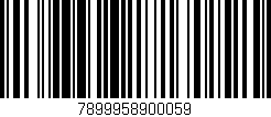 Código de barras (EAN, GTIN, SKU, ISBN): '7899958900059'