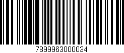 Código de barras (EAN, GTIN, SKU, ISBN): '7899963000034'