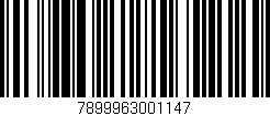 Código de barras (EAN, GTIN, SKU, ISBN): '7899963001147'