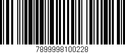 Código de barras (EAN, GTIN, SKU, ISBN): '7899998100228'