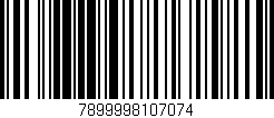 Código de barras (EAN, GTIN, SKU, ISBN): '7899998107074'
