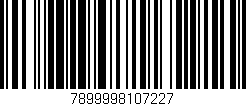 Código de barras (EAN, GTIN, SKU, ISBN): '7899998107227'