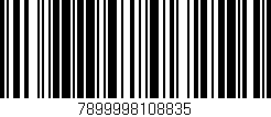 Código de barras (EAN, GTIN, SKU, ISBN): '7899998108835'