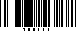 Código de barras (EAN, GTIN, SKU, ISBN): '7899999100890'