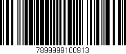 Código de barras (EAN, GTIN, SKU, ISBN): '7899999100913'