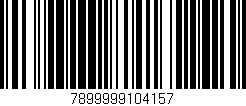 Código de barras (EAN, GTIN, SKU, ISBN): '7899999104157'