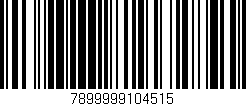 Código de barras (EAN, GTIN, SKU, ISBN): '7899999104515'