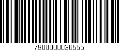 Código de barras (EAN, GTIN, SKU, ISBN): '7900000036555'