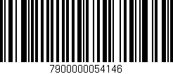 Código de barras (EAN, GTIN, SKU, ISBN): '7900000054146'