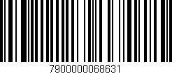 Código de barras (EAN, GTIN, SKU, ISBN): '7900000068631'