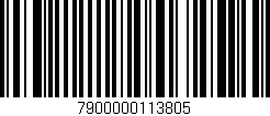 Código de barras (EAN, GTIN, SKU, ISBN): '7900000113805'
