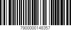 Código de barras (EAN, GTIN, SKU, ISBN): '7900000148357'