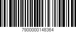 Código de barras (EAN, GTIN, SKU, ISBN): '7900000148364'