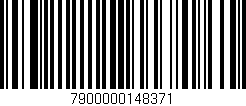 Código de barras (EAN, GTIN, SKU, ISBN): '7900000148371'