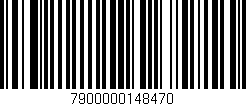 Código de barras (EAN, GTIN, SKU, ISBN): '7900000148470'