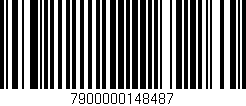 Código de barras (EAN, GTIN, SKU, ISBN): '7900000148487'