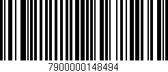 Código de barras (EAN, GTIN, SKU, ISBN): '7900000148494'