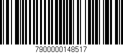 Código de barras (EAN, GTIN, SKU, ISBN): '7900000148517'