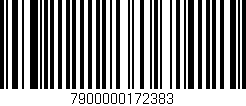 Código de barras (EAN, GTIN, SKU, ISBN): '7900000172383'